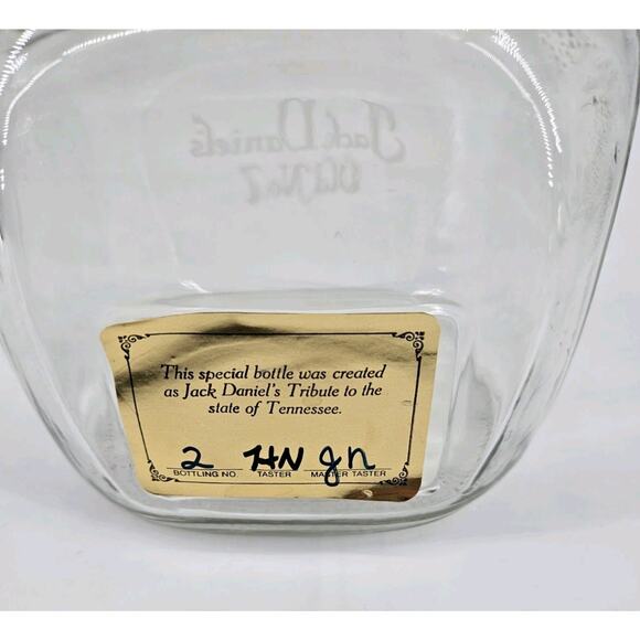 Jack Daniels Old No. 7 Whiskey Decanter Tribute to Tennessee Bottle 1.75L Empty - Picture 6 of 11